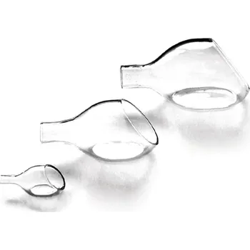 Laboratorní baňka Nálevka navažovací kulatá (Objem (ml): 7, Průměr nálevky (mm): 35, Průměr stonku (mm): 11, Délka (mm): 63, Balení (ks): 1)