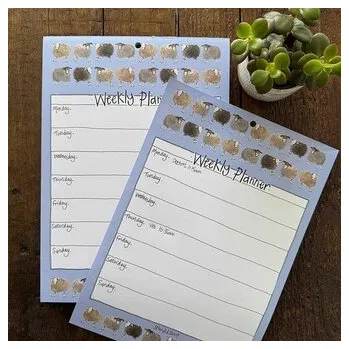 Set školních potřeb Tygodniowy planer A4/60K Owieczki