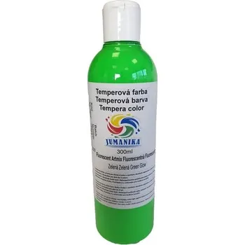 Vodová barva JUMANIKA Tempera fluorescentní 300 ml Barva: zelená