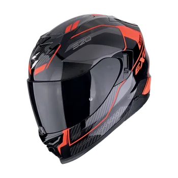 Motodoplněk SCORPION Moto přilba EXO-520 EVO AIR LENA černo/červená Velikosti: M