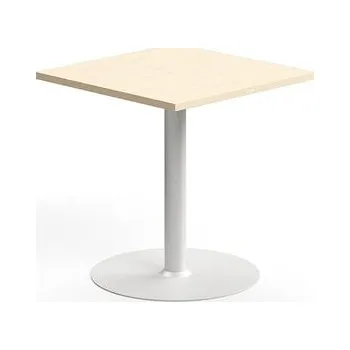 Jídelní stůl Stůl VERTICUS, 700x700x720 mm, bříza/bílá