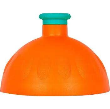 Láhev Víčko oranžové/zátka tyrkys