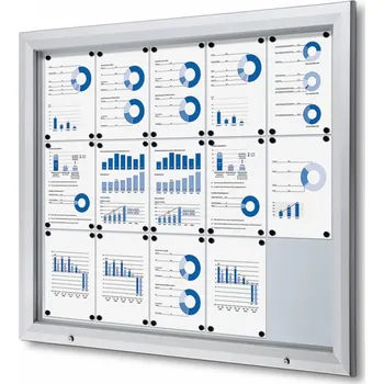 Jansen Display Venkovní vitrína typu T určená pro 15xA4 Množství: Od 10 ks