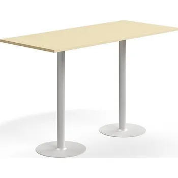 Barový stolek Barový stůl VERTICUS, 1800x800x1100 mm, bříza/bílá