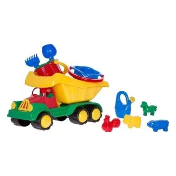 Hra na zahradu HEMAR Nákladní auto Malý sklápěč se sadou na písek