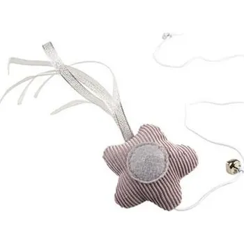 Hračka pro psa Hračka DUVO + hviezda jemná s pružným zvončekom šedá 17,5x6,5x3cm