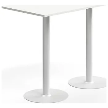 Jídelní stůl Barový stůl ALVA, 1400x700x1000 mm, vysokotlaký laminát, bílá