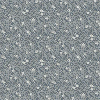 Tapeta Borastapeter Vliesová tapeta na zeď, modrá, květiny, listy, 5717, Orangeri, Borastapeter, velikost 10,05 x 0,53 m