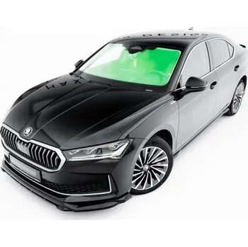 Karosérie Spojler pod nárazník lipa V.1 Škoda Superb Mk4 černý lesklý plast
