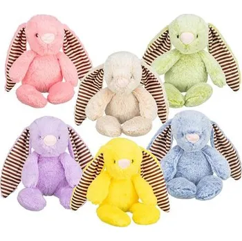 Hračka pro psa Easter Bunny, velikonoční plyšový zajíc, 38 cm, pastelové barvy