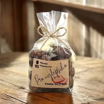 Nutworld.cz Ořechy v celofánu - Mandle tří barev 200g PRO PANA UČITELE