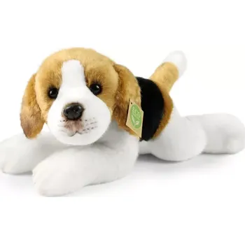 plyšák Plyšový pejsek ležící Bígl 31 cm (plyšák pes jako živý, RAPPA)