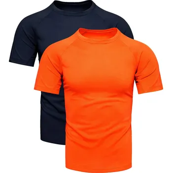 Pánské tričko Recea Pánská sada triček Ahmetaj oranžovo-navy L