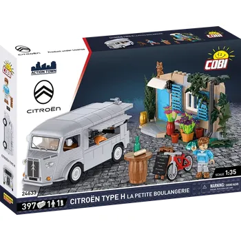 Stavebnice COBI Automobil Citroën TYPE H pojízdná pekárna COBI 24633 - Action Town 1:35