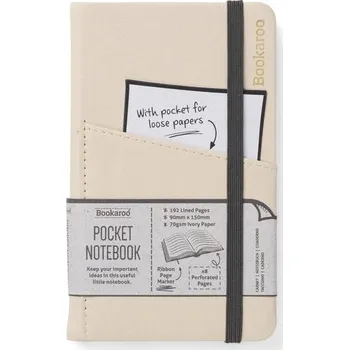 Set školních potřeb Bookaroo Notatnik Journal Pocket A6 - Kremowy