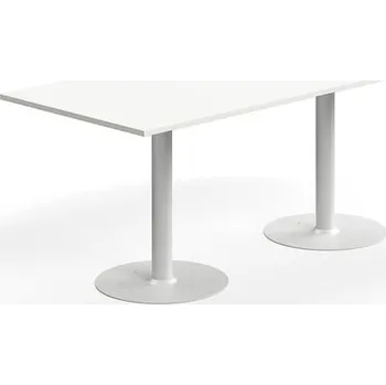 Jídelní stůl Stůl ALVA, 1800x800x720 mm, upevnitelný, vysokotlaký laminát, bílá