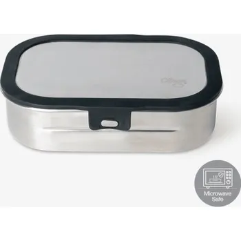 Svačinový box Citron Nerezový obědový box - Black