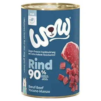 Krmivo pro psa WOW Dog konzerva PUR hovězí monoprotein 400g