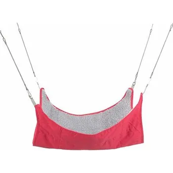 Závěsné odpočívadlo s kožešinou pro hlodavce 45 x 45 cm, např. fretka, potkan