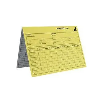 Sběratelská karetní hra Karta kočka - žlutá A4