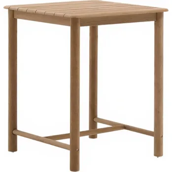 Zahradní stůl Kave Home Dřevěný zahradní barový stůl Sori 78 x 78 cm