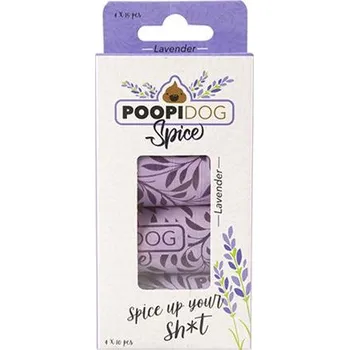 sáček na exkrement Sáčky DUVO+ na zber psích výkalov s potlačou a vôňou levandule, bal.4 ks roliek