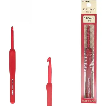 Nástroj na niť a příze Háček č.5 Tulip Etimo Red