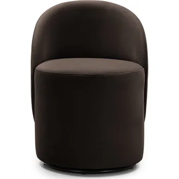 Křeslo Otočné designové křeslo Enzo velur čokoládové