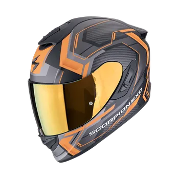 Motodoplněk Moto přilba SCORPION EXO-1400 EVO II AIR LINART matná černo/oranžová XS
