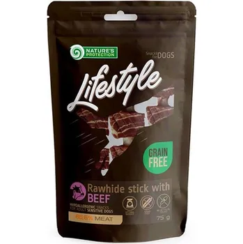 Pamlsek pro psa Pamlsok Natures P Lifestyle dog rawhide foaming sticks with beef 75 g