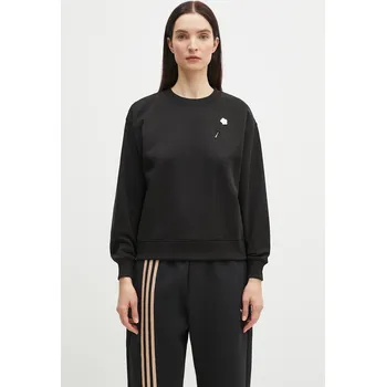 Dámská mikina Bavlněná mikina Kenzo dámská, černá barva, s aplikací, FF52SW1744MF.99J, S, 99X