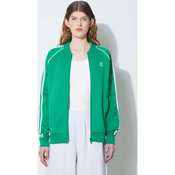 Dámská mikina Mikina adidas Originals Adicolor Classics SST dámská, zelená barva, s aplikací, IK4030, S, 77X