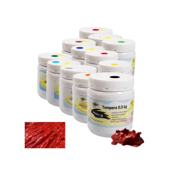 Vodová barva Tempera 0,5 kg- sada 12 ks btes12