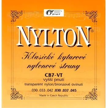 Příslušenství pro strunný nástroj Gorstrings Nylton CB7VT 3045 Cristal + prodloužená záruka 3 roky