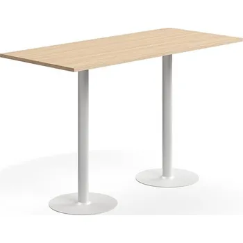 Barový stolek Barový stůl VERTICUS, 1800x800x1100 mm, dub/bílá