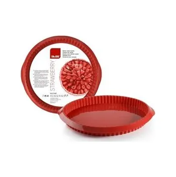 Forma na pečení Silikonová forma na koláč 28x3cm červená - Ibili
