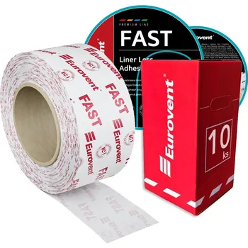 Lepicí páska Eurovent 60mm x 25m - 1 Karton (10ks) - Páska na spájanie a opravu membrán - Jednostranná bez lineru FAST