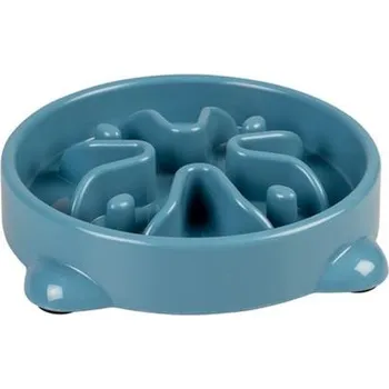 Miska pro psa Miska DUVO+ na pomalé jedenie, modrá 300ml - S - 19x19x4cm