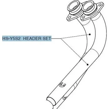 Motodíl SADA POTRUBÍ HLAVY SS T-MAX HS-Y5S2