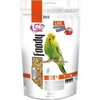 Krmivo pro ptáka LOLO Foody ovocné krmivo pro andulky 600 g Doypack