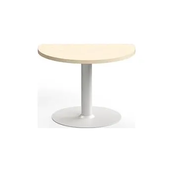 Konferenční stolek Konferenční stolek VERTICUS, Ø700x500 mm, bříza/bílá