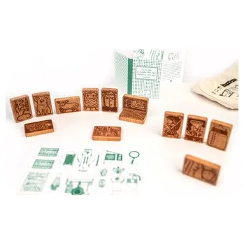 DWOOD Dům Pepiny s rodinou 13 dílů - doplněk k dřevěné stavebnici s příběhem - v pytlíku