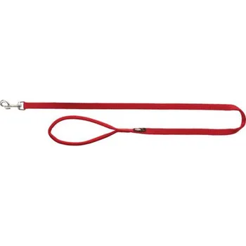Vodítko pro psa Vodítko PREMIUM s vyplněnou rukojetí - červená M-L: 1,00 m/20 mm