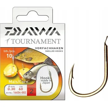 Rybářský háček Dno, splávek, Háčky s návazcem Daiwa Tournament 10 ks