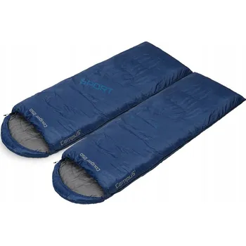 Spacák SADA 2x SPACÁK CAMPUS COUGAR 250 -5°C SPOJOVATELNÉ ZIPY L+P TEPLÉ | GRANÁTOVÁ