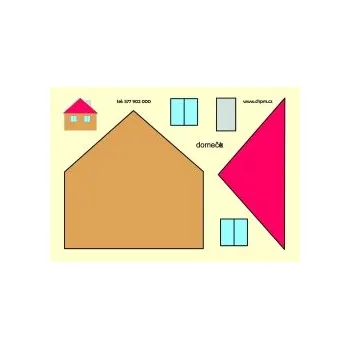 Vystřihovánky Vystřihovánka prostorová A4 "Domeček" 10x2 O630