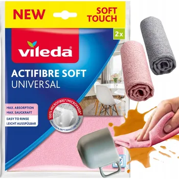 Utěrka Hadříky Actifibre Soft Super Savé Univerzální Vileda 32x27cm 2 Kusy