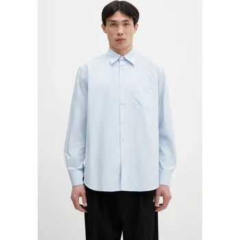 Pánská košile Bavlněná košile Paul Smith pánská, modrá barva, regular, s klasickým límcem, M1R-428Z-P02630, M, 50X