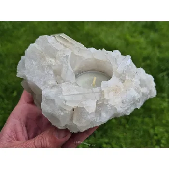 Svícen Svícen drúza z křišťálu 699g