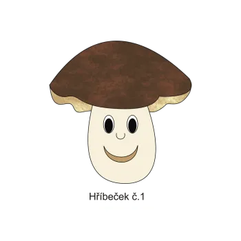 Informační tabulka Samolepky OZNAČENÍ TŘÍD - Hříbci č.1 8503-61